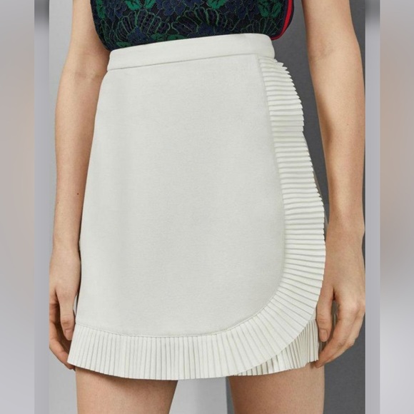 Ted Baker Avelina Ruffle mini skirt ivory white - Picture 4 of 15